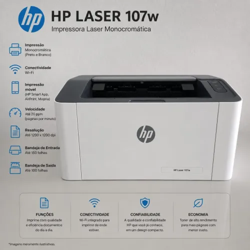 Impressora HP LASERA 107w
