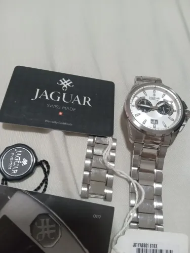 Jaguar relogio aco