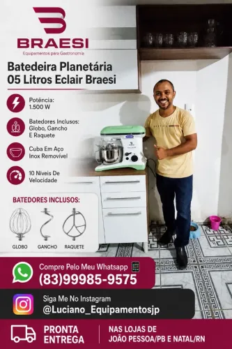 BATEDEIRA PLANETÁRIA 05 LITROS ECLAIR BRAESI