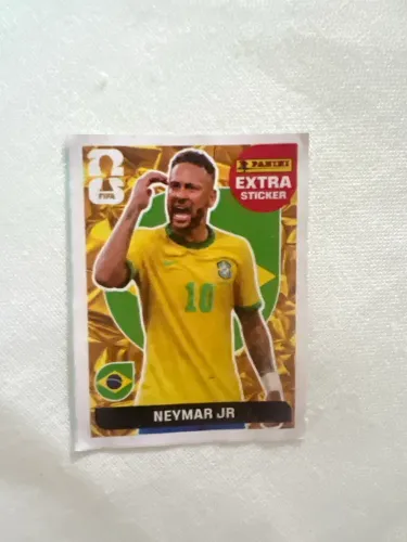 Figurinha do Neymar Extra sticker Gold