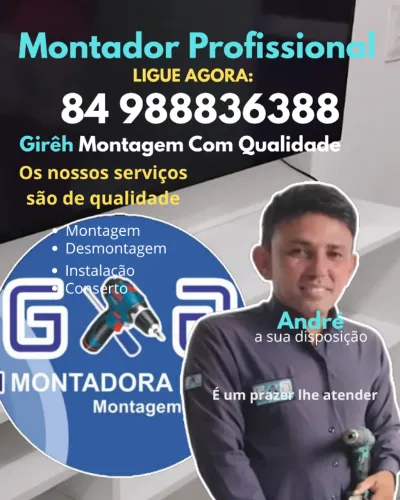 MONTADOR DE MÓVEIS DISPONÍVEL