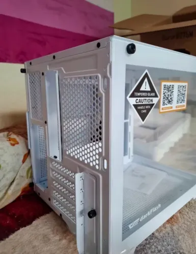 Gabinete Gamer Aigo Darkflash Durin D275M, Mid-Tower, Lateral de Vidro, Branco