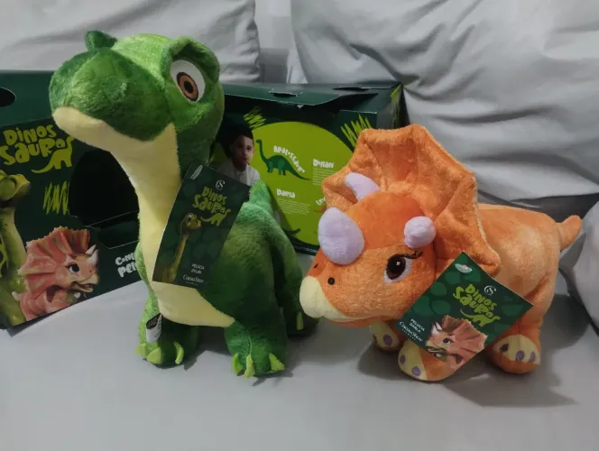 Coleção Pelúcias Dinossauros da Cacau Show