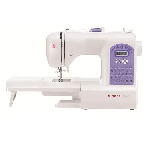 Máquina De Costura Singer Starlet 6680 Branca E Roxa