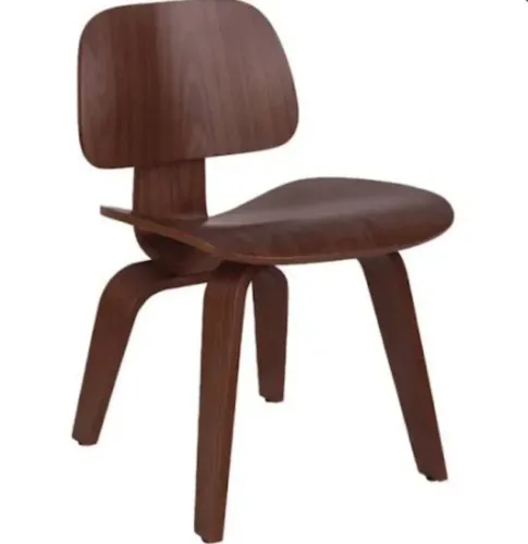 Par de cadeiras modelo EAMES WALNUT MADEIRA com marcas de uso (veja fotos e descricao)