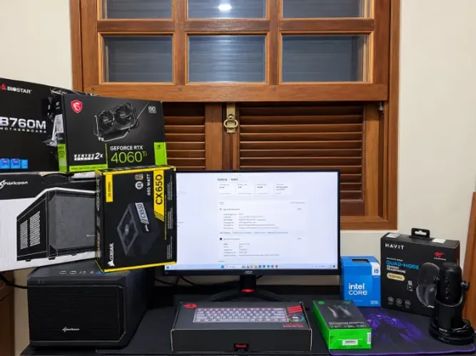 PC Gamer Completo DDR5 | I5 14400F | RTX 4060Ti | 16Gb | Wifi+Bluetooth | 165Hz | NvME