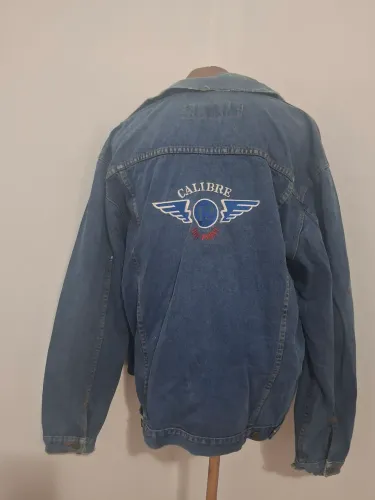 Jaqueta jeans unissex vintage calibre tm M grande