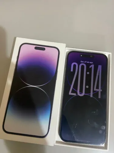 iPhone 14 Pro Max 126 gb bateria 69%com caixa?