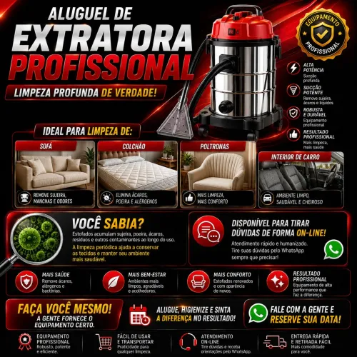 Aluguel de Extratora Profissional