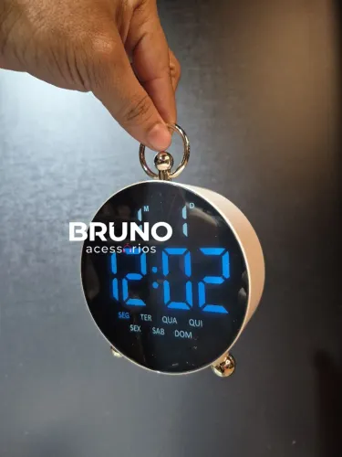 Relógio Digital De Mesa Com cronômetro