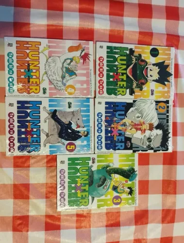 Mangá Hunter x Hunter - Volumes 1 ao 5 (lacrados)