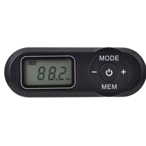 Portátil Mini Rádio FM Display Receptor Retro Player Estilo com Fones de ouvido de cordão 