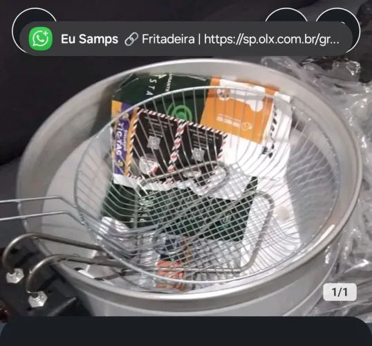 Chapa de lanche nova e fritadeira elétrica