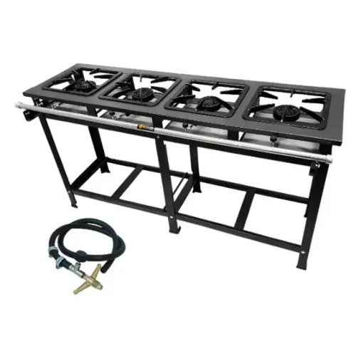 Fogão industrial 4 bocas alta pressao em linha Entrega Gratis 