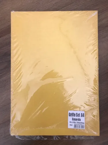 Bloco Papel A4 Amarelo Novo