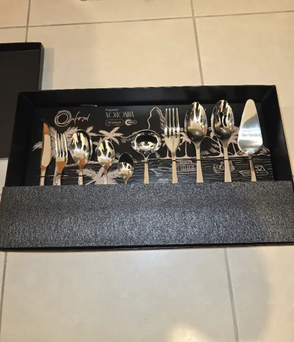 Faqueiro Noronha em Aço Inox com 65 peças Oxford