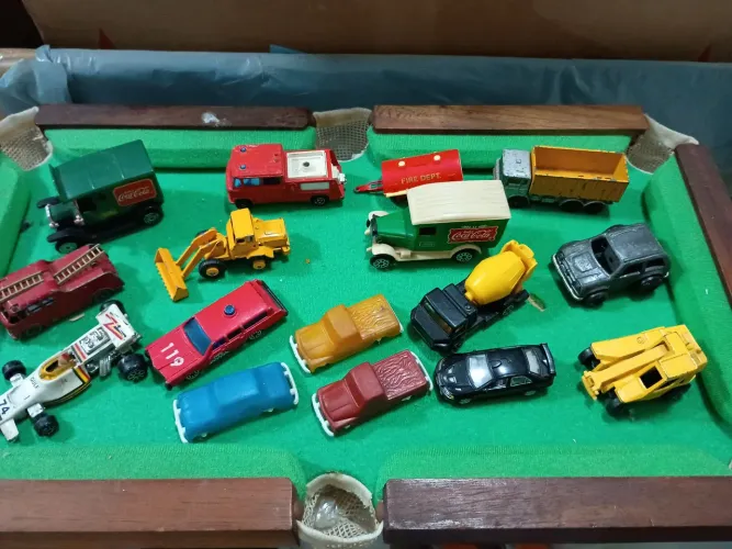 Miniatura Coca Cola Bombeiro Majorette Caminhão Matchbox Kiko Rei Pocket