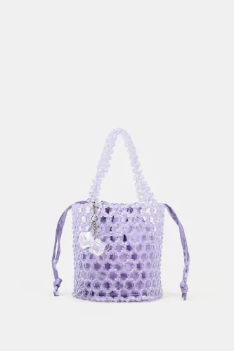 Bolsa de contas lilás