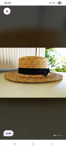 Chapeu De Palha feminino 