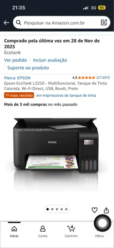 Impressora Epson ecotank 