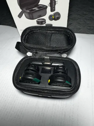 Microfone De Lapela Sem Fio A'Gold 2 Em 1 Anti Ruído - Novo