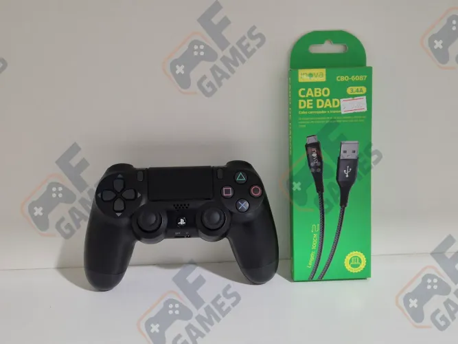 Controle PS4 Original Seminovo + Cabo | Aceito Cartão!!!