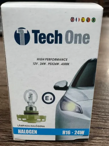 Lâmpada normal h16 tech one na oferta só 11,00