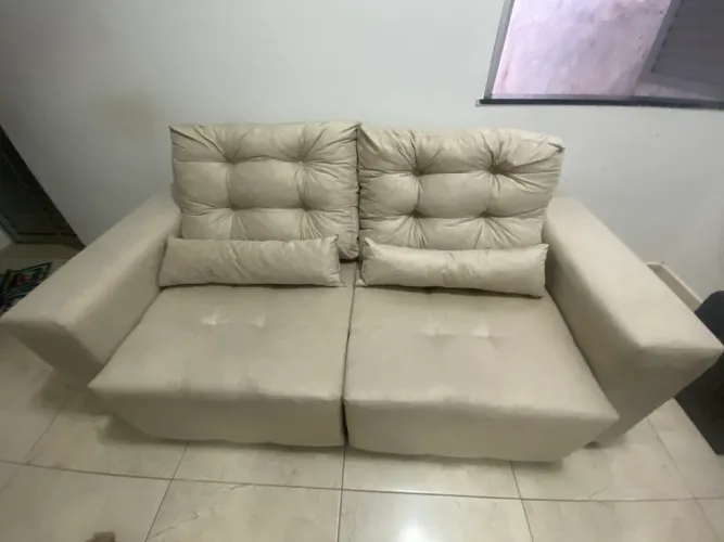 Sofá retrátil e reclinável espuma de alta densidade D33