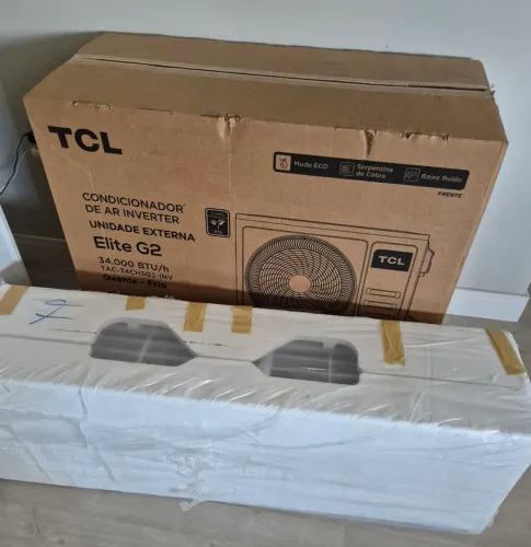AR CONDICIONADO INVERTER 34 MIL BTUS TCL QUENTE FRIO. NOVO.
