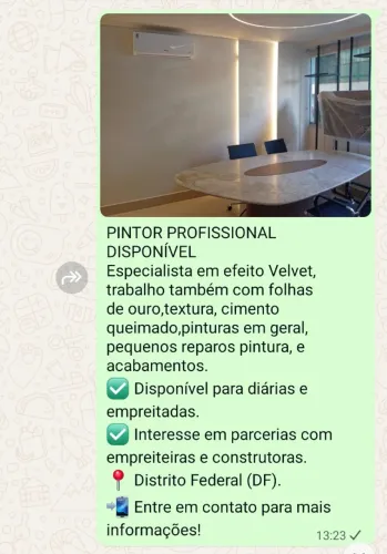 Sou pintor estou disponível 