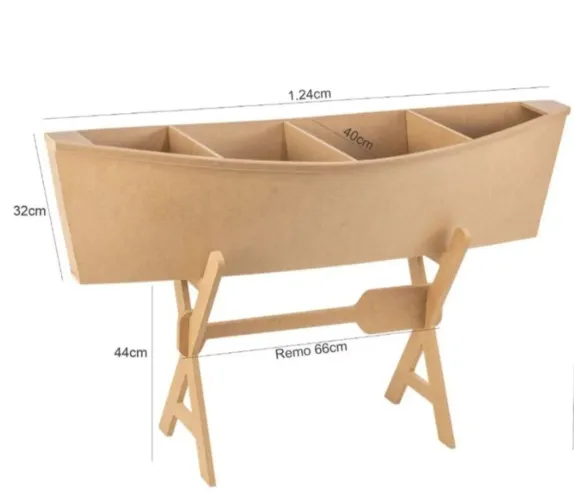 Canoa Decorativa em MDF