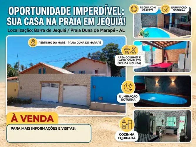 Vende-se Duas casa em Jequiá da Praia