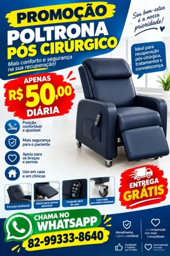 Poltrona pós cirurgia 82- *