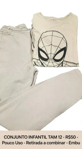 Conjunto Infantil Tam [?] - R$50  Lindo, confortável, pouco uso Ideal dia a dia / passeio 