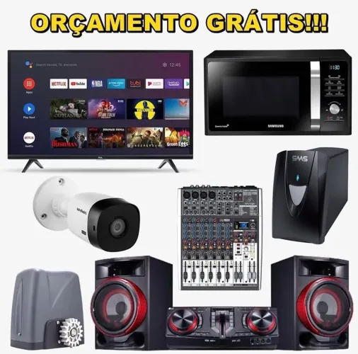 Reparo: Tvs, caixas de som, microondas e Eletros