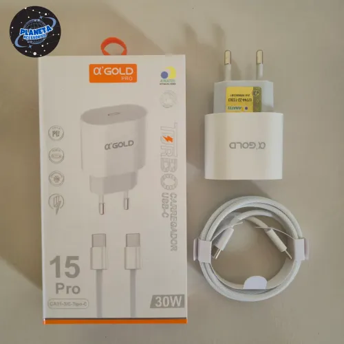 Carregador de iPhone 15/16 Turbo (Entrega Grátis)