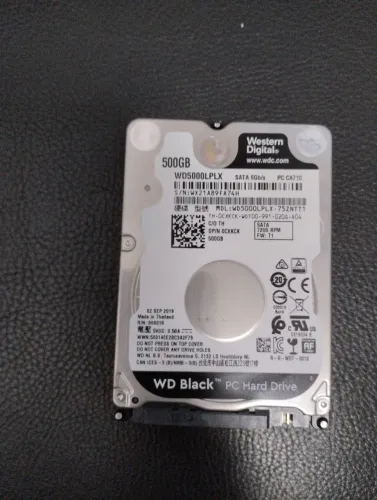 HD western digital 500gb notebook