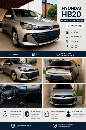 Hyundai HB20 Comfort 1.0 Flex 12V Mec. 2024