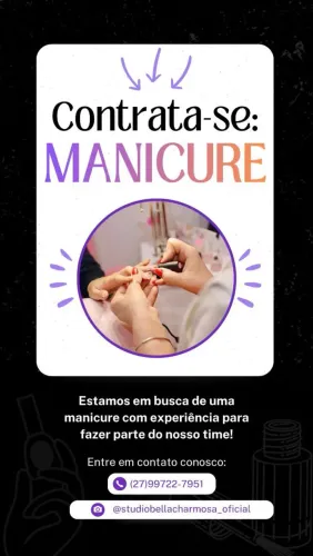 Preciso de nail design e manicure 