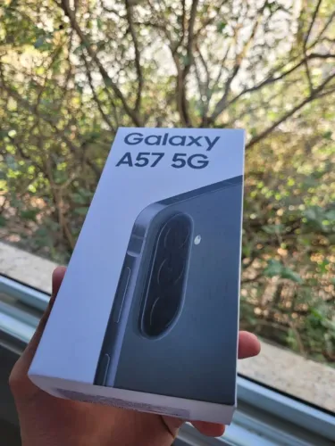 Samsung Galaxy A57 5G 128GB Cinza - Novo, lacrado, na garantia