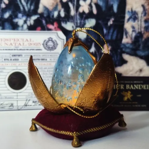 Ovo de ouro que acende harry potter by arthur bandeira ornamento Natal 2025