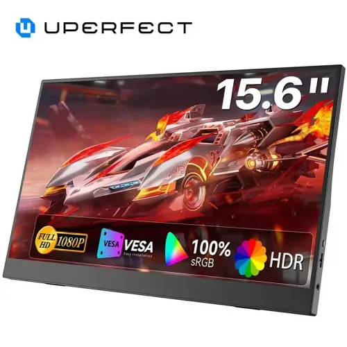 Monitor Tela Portátil Uperfect 15.6'' 1080p FHD IPS Usb Tipo C Mini Hdmi Auto Falante MAC