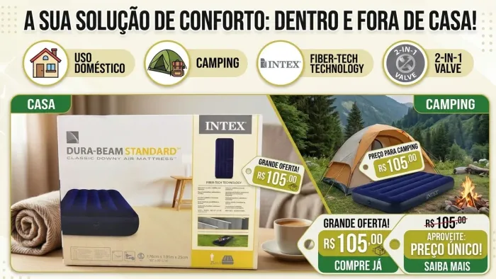 Colchão inflável solteiro