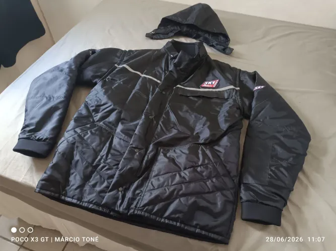 Jaqueta masculina motoqueiro 