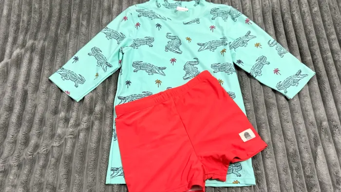 Conjunto camisa proteção UV+ Sunga infantil