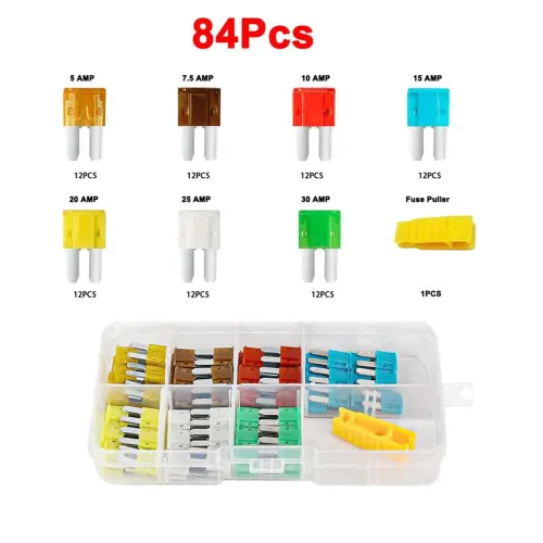 KIT COMPLETO DE FUSÍVEIS MICRO M2 - 84 PEÇAS + EXTRATOR