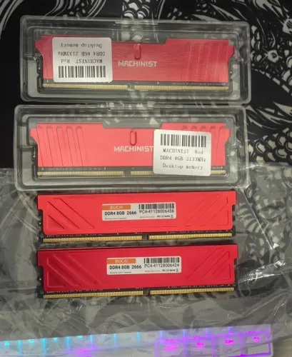 Memórias Ram DDR4 8GB x 4 = 32GB