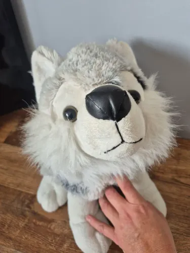 BRINQUEDO BICHO DE PELÚCIA CACHORRO HUSKY SIBERIANO