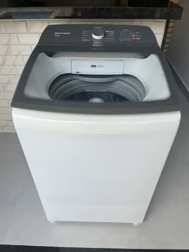 Máquina de lavar Brastemp branca 14kg