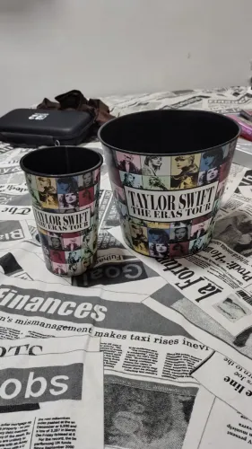 Balde de Pipoca + Copo Taylor Swift The Eras Tour